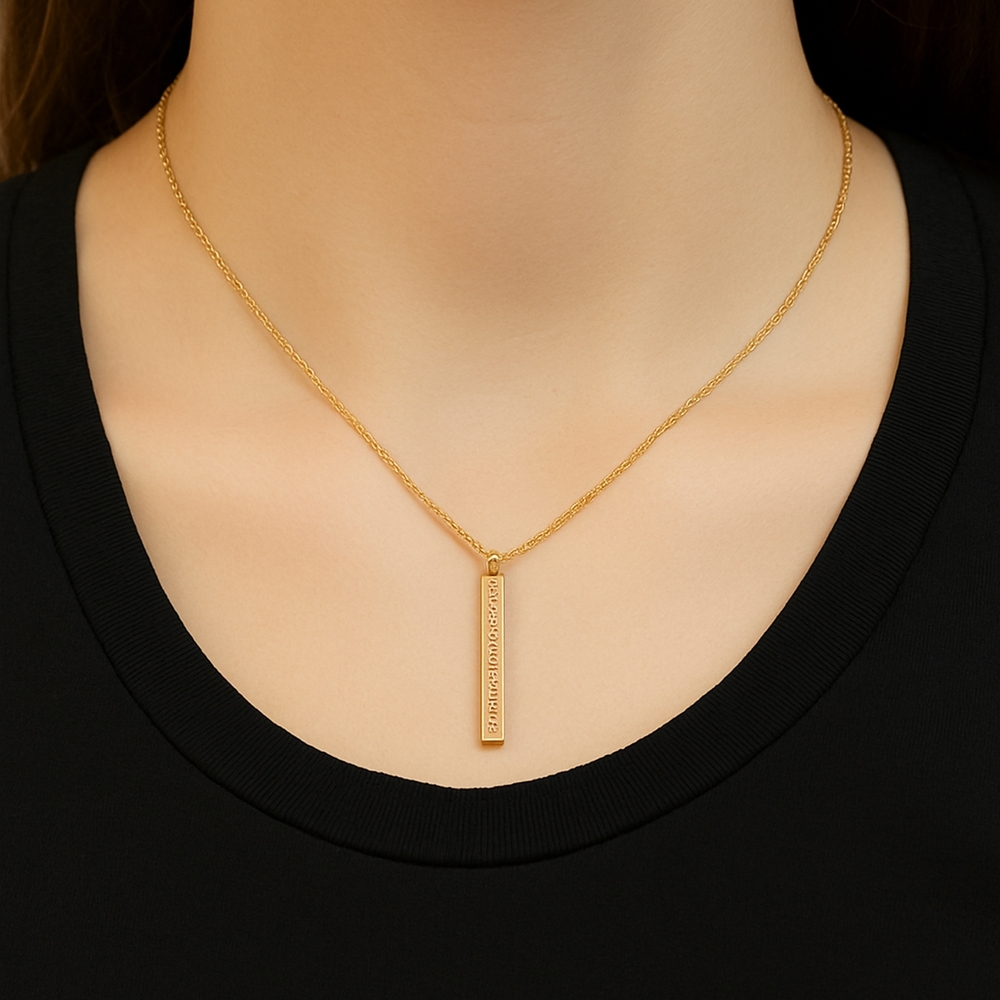 Apt. 9 Crystal‎ Bar Gold Satellite Chain 16" Necklace NEW